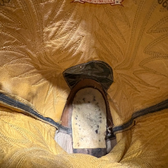 Vintage Nacona Black Leather Western Cowboy Boots Men’s Size 9 - Picture 14 of 14